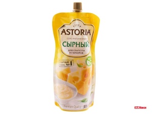 СОУС "АСТОРИЯ" СЫРНЫЙ 42% 233Г ПАКЕТ (НМЖК)