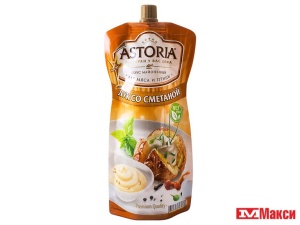 СОУС МАЙОНЕЗНЫЙ "АСТОРИЯ" ЛУК СО СМЕТАНОЙ 42% 233Г ПАКЕТ 