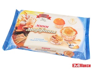 ИЗДЕЛИЕ СДОБНОЕ  "МИНИ-МАФФИНЫ" 200Г В АССОРТИМЕНТЕ (РУССКИЙ БИСКВИТ)(вареная сгущенка)