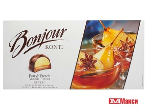 ДЕСЕРТ "БОНЖУР" СО ВКУСОМ ГРУШИ С ФРАНЦУЗСКОЙ ВАНИЛЬЮ 232Г (КОНТИ)