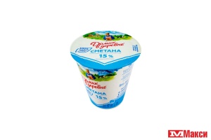 СМЕТАНА "ДОМИК В ДЕРЕВНЕ" 15% 300Г (ВБД) (БЗМЖ)