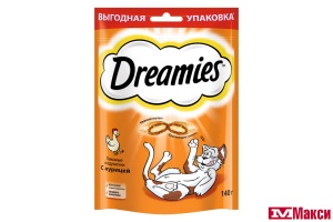 ЛАКОМСТВО Д/КОШЕК "DREAMIES" 140Г В АССОРТИМЕНТЕ(курица)