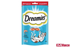 ЛАКОМСТВО Д/КОШЕК "DREAMIES" 140Г В АССОРТИМЕНТЕ(лосось)