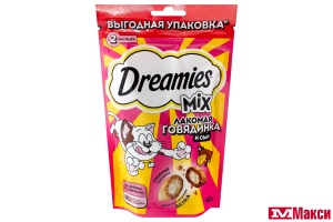 ЛАКОМСТВО Д/КОШЕК "DREAMIES" 140Г В АССОРТИМЕНТЕ(говядина и сыр)