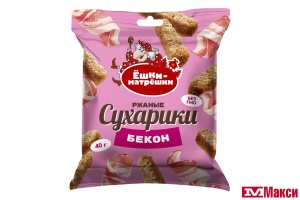 СУХАРИКИ "ЁШКИ-МАТРЁШКИ" 40Г(со вкусом бекона)