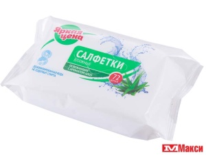 САЛФЕТКИ ВЛАЖНЫЕ В АССОРТИМЕНТЕ 72ШТ (ЯРКАЯ ЦЕНА) (алоэ)