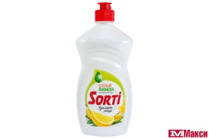 МОЮЩЕЕ СРЕДСТВО ДЛЯ ПОСУДЫ "SORTI" 450Г(лимон)