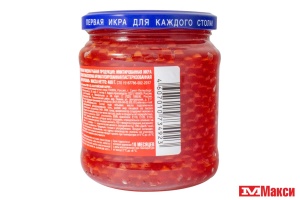 ИКРА "КРАСНАЯ" ЛОСОСЕВАЯ ИМИТИРОВАННАЯ 480Г СТ/Б (БАЛТИЙСКИЙ БЕРЕГ)