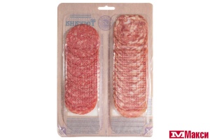 НАРЕЗКА МЯСНАЯ КОЛБАСА СЫРОКОПЧЕНАЯ "САЛЬЧИЧОН/ТОСКАНА" 100Г (ИНЕЙ)