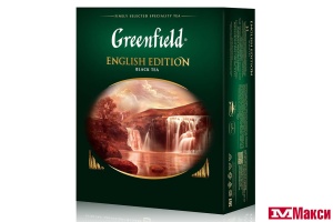 ЧАЙ (ОРИМИ-ТРЭЙД) "GREENFIELD" ИНГЛИШ ЭДИШН ЧЕРН. (100ПАК) (1383)