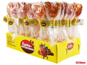 КАРАМЕЛЬ НА ПАЛОЧКЕ "ЁШКИ-МАТРЁШКИ" 15Г