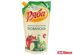 МАЙОНЕЗ "РЯБА" ПРОВАНСАЛЬ 50,5% 1000Г ПАКЕТ (НМЖК)