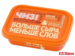 ПРОДУКТ ПЛАВЛЕНЫЙ С СЫРОМ "ЧИЗ" 60% 180Г (ВИТАКО)(сливочный)