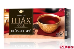 ЧАЙ "ШАХ" ГОЛД ЦЕЙЛОНСКИЙ ЧЕРНЫЙ 25 ПАКЕТИКОВ (ОРИМИ-ТРЭЙД)