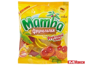 ЖЕВАТЕЛЬНЫЙ МАРМЕЛАД  "МАМБА.ФРУМЕЛАДКИ" В АССОРТИМЕНТЕ 140ГР (STORCK)(фруктовый микс)