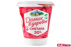 СМЕТАНА (ВБД) "ДОМИК В ДЕРЕВНЕ" 300Г 20% (БЗМЖ)
