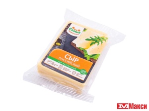 СЫР "РОССИЙСКИЙ" 50% 200Г (СЕМЬЯ ДОВОЛЬНА) (БЗМЖ)