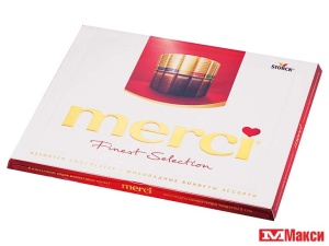 ШОКОЛАДНЫЕ КОНФЕТЫ "МЕРСИ" 250Г (STORCK)(8 видов)