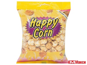 ПОПКОРН "HAPPY CORN" ДВОЙНАЯ КАРАМЕЛЬ 80Г