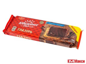 ПЕЧЕНЬЕ  "ЮБИЛЕЙНОЕ" ВИТАМИНИЗИРОВАННОЕ МОЛОЧНОЕ С ГЛАЗУРЬЮ 232Г (МОН' ДЭЛИС РУСЬ)