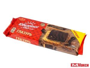 ПЕЧЕНЬЕ  "ЮБИЛЕЙНОЕ" ВИТАМИНИЗИРОВАННОЕ  С ГЛАЗУРЬЮ 232Г (МОН' ДЭЛИС РУСЬ)