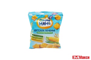 ПЕЧЕНЬЕ ДЕТСКОЕ "ФРУТОНЯНЯ" 50Г (ПРОГРЕСС)(мультизлаковое)