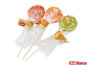 КАРАМЕЛЬ НА ПАЛОЧКЕ "ЁШКИ-МАТРЁШКИ" ЦВЕТНАЯ СО ВКУСОМ АБРИКОСА,КЛУБНИКИ,ЯБЛОКА 15Г