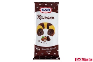 КОЛЕЧКИ СДОБНЫЕ "KOVIS" 240Г (РАМЕНСКИЙ КК)(шоколад-орех)