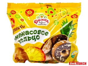 ПРЯНИКИ "АНАНАСОВОЕ КОЛЬЦО" 400Г (ДЫМКА)