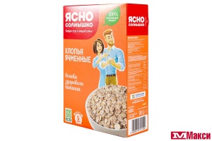 ХЛОПЬЯ ЯЧМЕННЫЕ "ЯСНО СОЛНЫШКО" 400Г