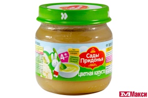 ПЮРЕ "САДЫ ПРИДОНЬЯ" ОВОЩНОЕ ИЗ КАПУСТЫ 80Г СТ/Б В АССОРТИМЕНТЕ(цветная капуста)