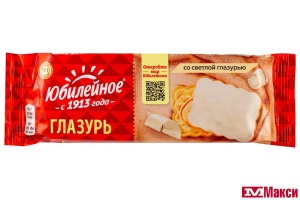 ПЕЧЕНЬЕ "ЮБИЛЕЙНОЕ" ВИТАМИНИЗИРОВАННОЕ СО СВЕТЛОЙ ГЛАЗУРЬЮ 121Г (МОН' ДЭЛИС РУСЬ)