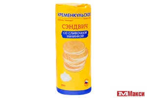 ПЕЧЕНЬЕ ЗАТЯЖНОЕ "КРЕМЕНКУЛЬСКОЕ" "СКАЗ ОТ МАРИИ" СО СЛИВОЧНОЙ НАЧИНКОЙ 250Г