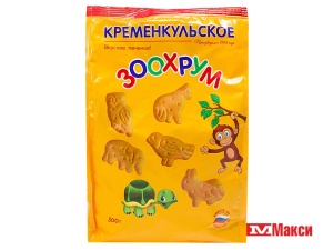 ПЕЧЕНЬЕ ЗАТЯЖНОЕ "ЗООХРУМ" 300Г (КРЕМЕНКУЛЬСКОЕ)
