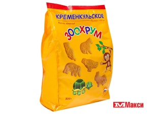 ПЕЧЕНЬЕ ЗАТЯЖНОЕ "ЗООХРУМ" 300Г (КРЕМЕНКУЛЬСКОЕ)