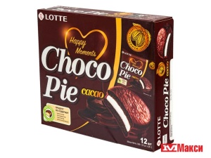 ПЕЧЕНЬЕ "ЧОКОПАЙ" КАКАО 12ШТХ28Г (ЛОТТЕ)