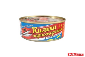 КИЛЬКА ЧЕРНОМОРСКАЯ ОБЖАРЕННАЯ В ТОМАТНОМ СОУСЕ 240Г Ж/Б (ВКУСНЫЕ КОНСЕРВЫ)