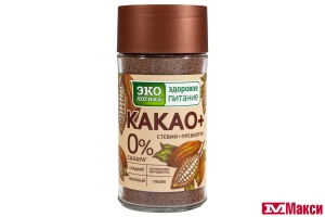 КАКАО-НАПИТОК "КАКАО ПЛЮС" РАСТВОРИМЫЙ 125Г СТ/Б (ЭКОЛОГИКА)