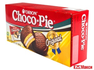 ПЕЧЕНЬЕ-СЭНДВИЧ СДОБНОЕ С ГЛАЗУРЬЮ "ЧОКОПАЙ" 6 ШТУК ПО 30Г (ОРИОН)