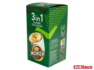 КОФЕЙНЫЙ НАПИТОК "ЖОКЕЙ" КЛАССИЧЕСКИЙ 3В1 12ГХ10ШТ (ОРИМИ-ТРЭЙД)