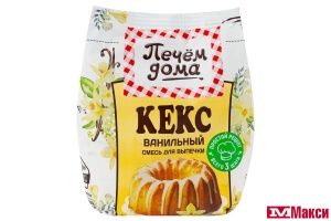 СУХАЯ СМЕСЬ ДЛЯ КЕКСА "ПЕЧЕМ ДОМА" ВАНИЛЬНЫЙ 300Г ПАКЕТ (РУССКИЙ ПРОДУКТ)