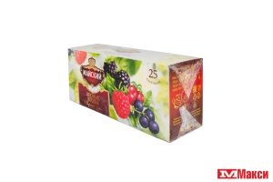 ЧАЙ "МАЙСКИЙ" ЧЕРНЫЙ АРОМАТИЗИРОВАННЫЙ ЛЕСНЫЕ ЯГОДЫ 25 ПАКЕТИКОВ (МАЙ)