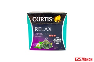 ЧАЙ (МАЙ) "CURTIS" RELAX ЗЕЛЕН.С ВИТАМИНАМИ 15ПИРАМИДОК
