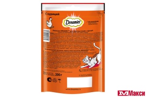 ЛАКОМСТВО ДЛЯ КОШЕК "DREAMIES" С КУРИЦЕЙ 200Г