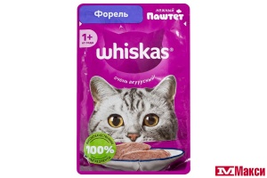 КОРМ ДЛЯ КОШЕК "ВИСКАС" 75Г ФОЛЬГА(паштет форель)