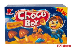 ПЕЧЕНЬЕ "ЧОКО БОЙ" КАРАМЕЛЬ 45Г (ОРИОН)