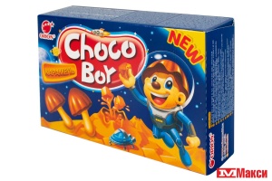 ПЕЧЕНЬЕ "ЧОКО БОЙ" КАРАМЕЛЬ 45Г (ОРИОН)