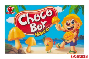 ПЕЧЕНЬЕ "ЧОКО БОЙ" МАНГО 45Г (ОРИОН)