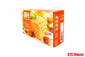 ТОРТ БИСКВИТНЫЙ "BAKER HOUSE" МЕДОВИК ТРЕХСЛОЙНЫЙ 350Г (РАМЕНСКИЙ КК)