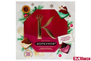 ШОКОЛАДНЫЕ КОНФЕТЫ "КОРКУНОВ" КОЛЛЕКЦИЯ ШОКОЛАДНЫХ ПЛИТОК 131Г (МАРС)